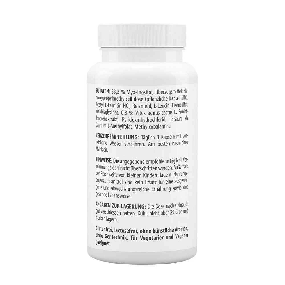 Vitaworld - Myo-Inositol + Mönchspfeffer-Komplex (90 Kapseln) – Bild 3