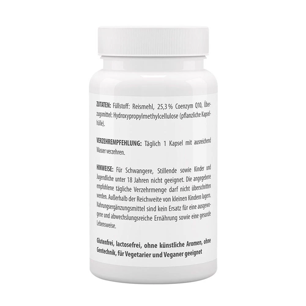 Vitaworld - Q10 100 mg Ubichinon (100 Kapseln) – Bild 3