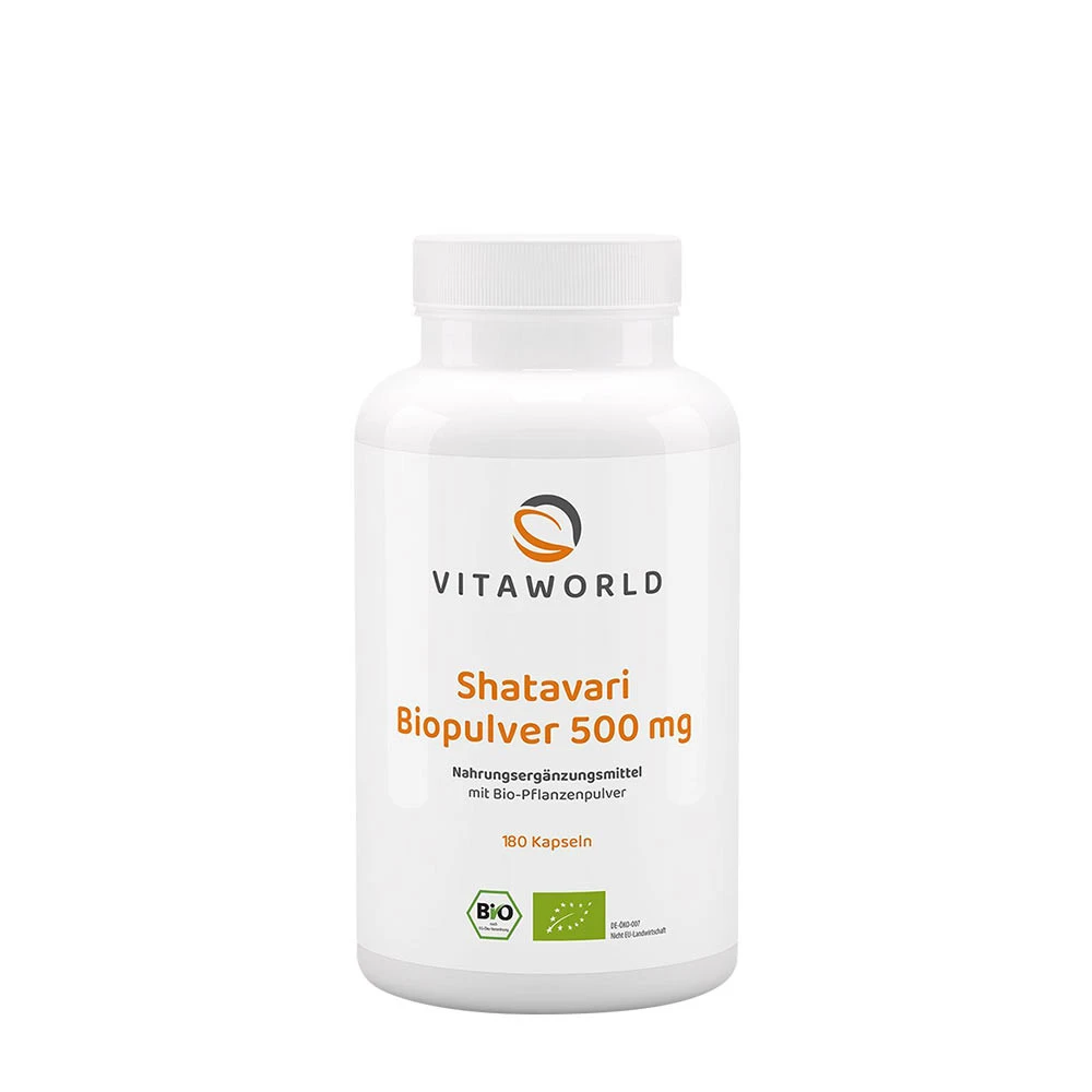 Vitaworld Shatavari 500 mg Organic (180 Capsules)