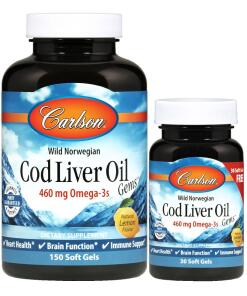 Wild Norwegian Cod Liver Oil Gems