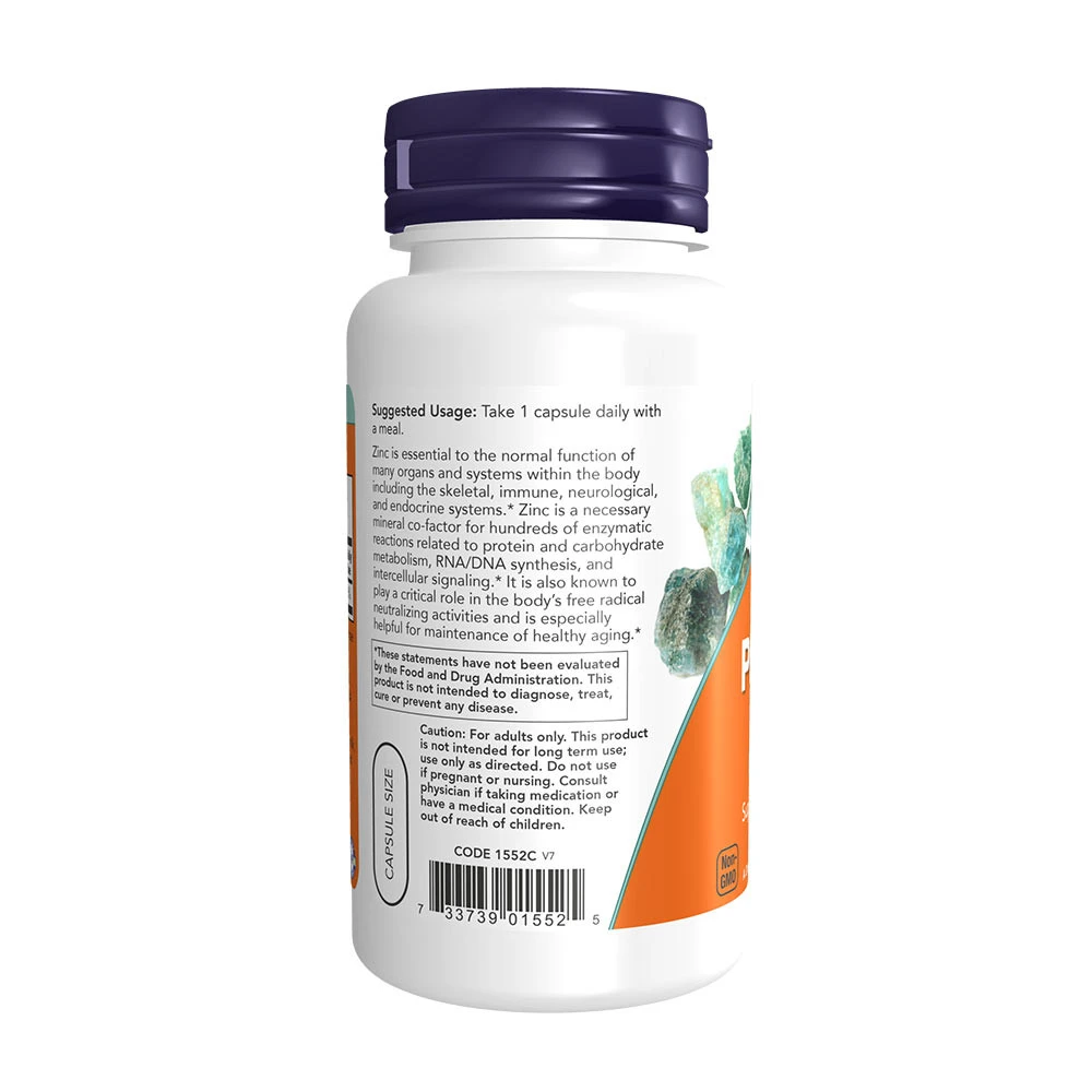 NOW Foods - Zinkpicolinat 50 mg - 120 Kapseln – Bild 3