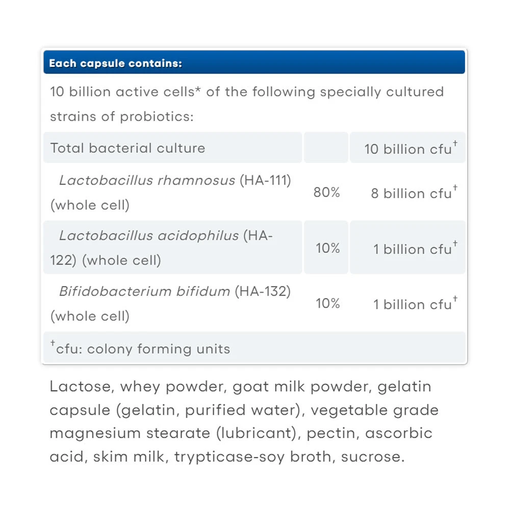 Natural Factors - Natural Factors Laktobazillen und Bifidobakterien Doppelstärke (180 Kapseln) – Bild 2