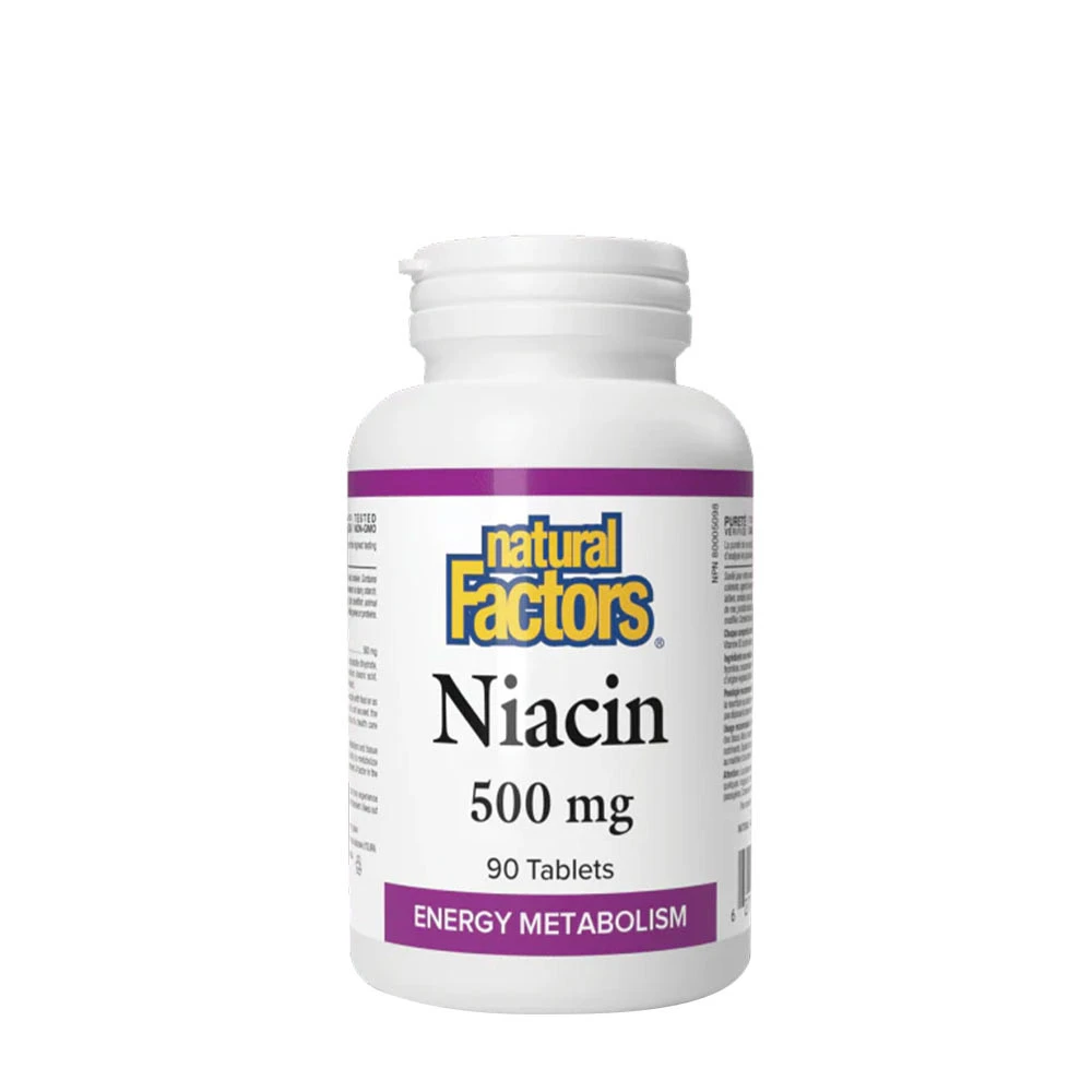 Natural Factors Niacin 500 mg (90 Tabletten)